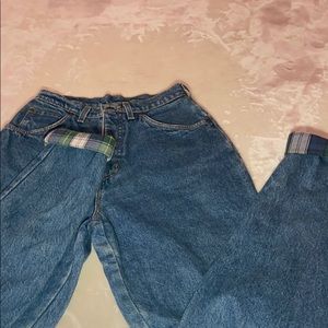 Vintage Lands’ End Flannel Lined Jeans